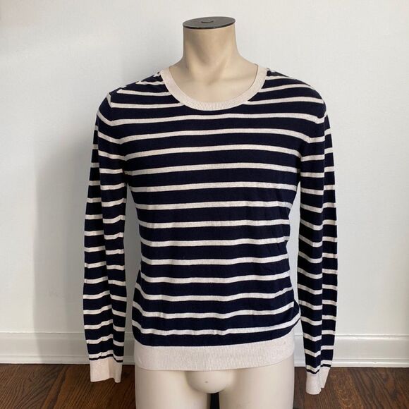 Z Club Monaco Men’s Small Silk Cotton Stripes Sweater Casual - Picture 1 of 5